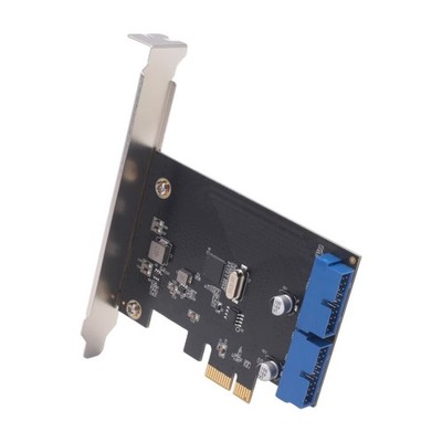 PCI Express USB 3.0 19 Pin Erweiterungskarte PCIE 1X auf 2 Ports USB 3 19 P6935