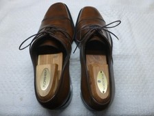 Salvatore Ferragamo Studio Mens Leather Oxford Dress Shoes Brown USA Size 9.5 D
