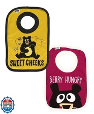 LazyOne Animal-Print Baby Bibs, Infant Bibs, Cute Baby Shower Gifts, One Size