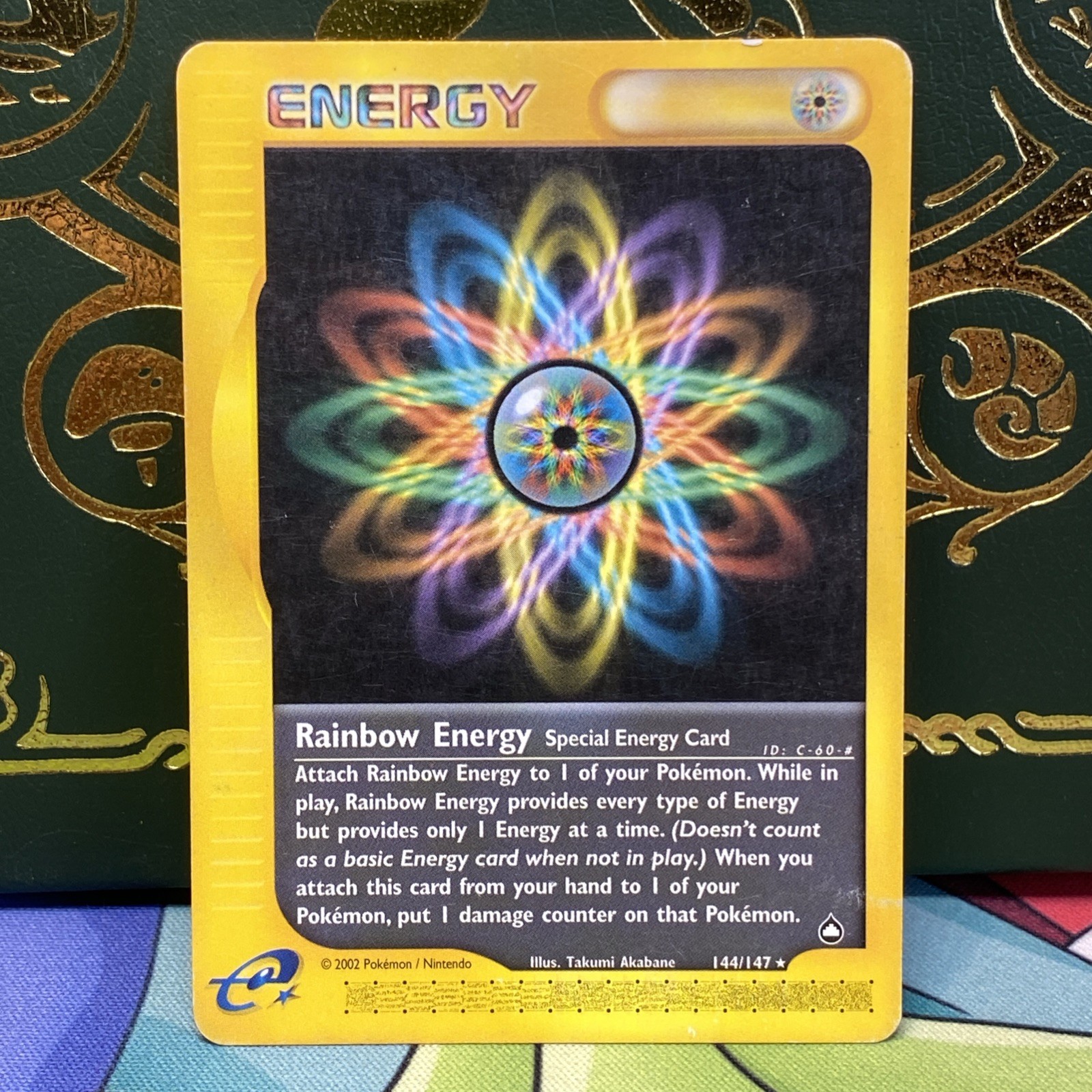 Pokemon TCG Rainbow Energy 144/147 Aquapolis e-Series 2002 LP