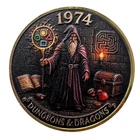 Dungeons & Dragons 1974 50th Anniversary Collectible Coin Fantasy RPG Gaming DnD