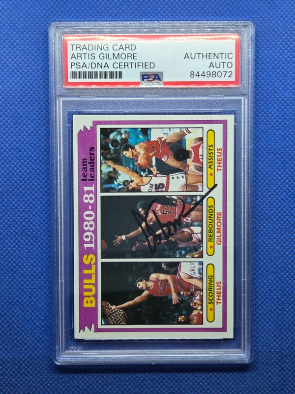 ARTIS GILMORE Autograph PSA DNA card CHICAGO BULLS Basketball auto #46