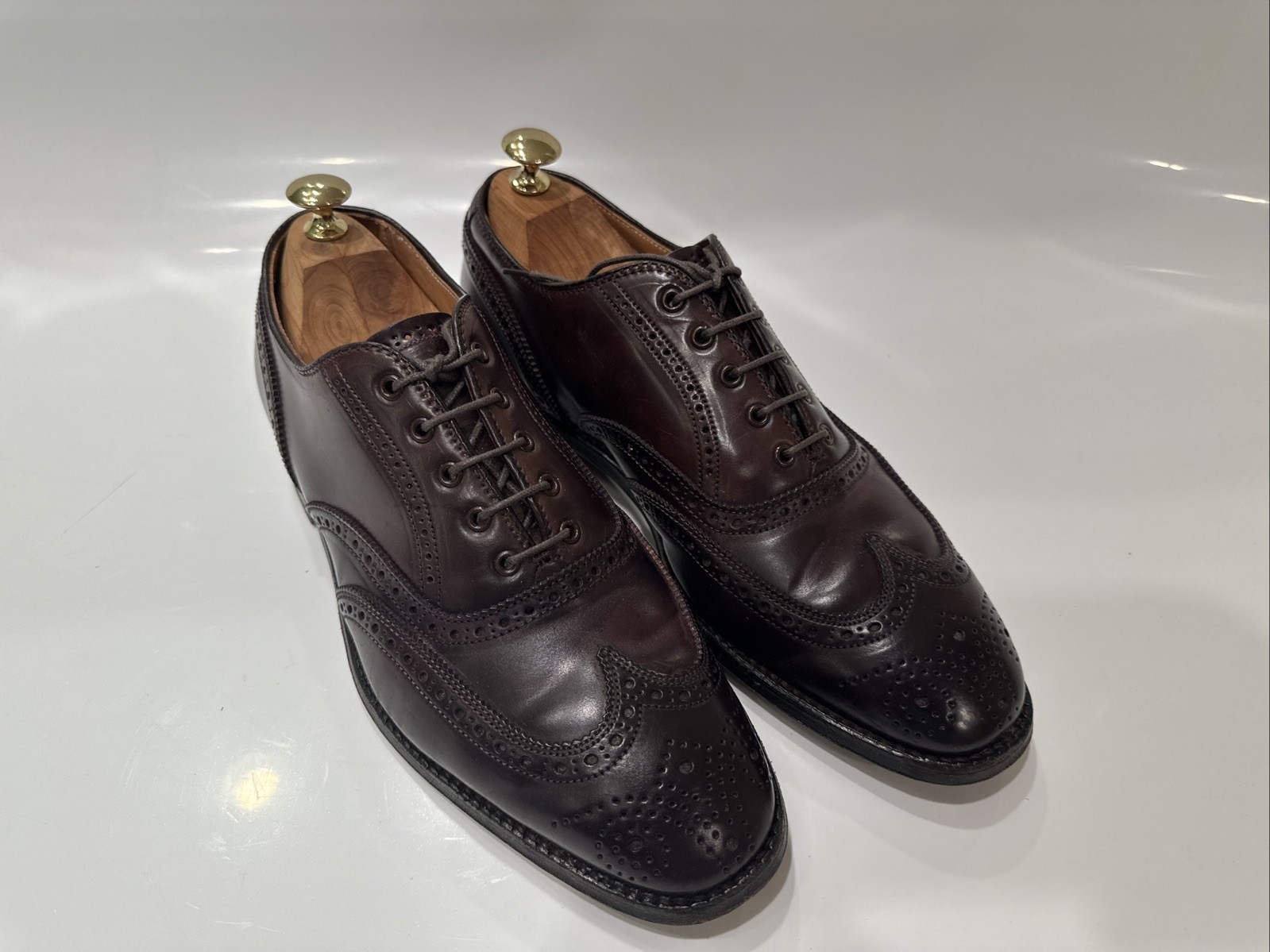 Alden 1350 Color 8 Shell Cordovan Wing Tip Bal