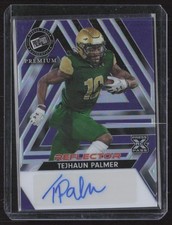 2024 Press Pass Tejhaun Palmer Autographs Prismatic Purple Reflector #/15