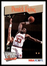 Patrick Ewing 1991-92 Hoops #483 Knicks NBA READ FREE SHIPPING AutographDen