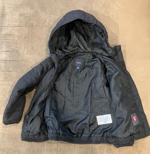 GAP Kids PrimaLoft Black Lightweight Puffer Jacket Size Small Water Resistant - Picture 2 of 7