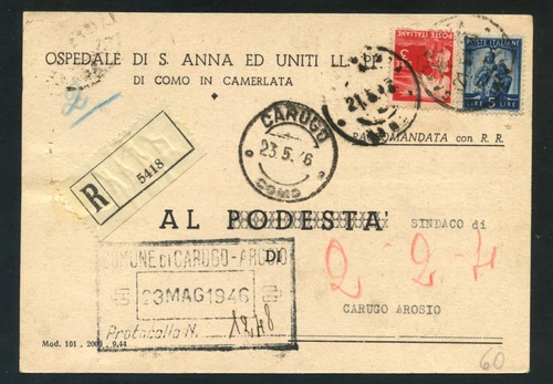 1946 - LOTTO/18287 - LUOGOTENENZA - UMBERTO  RE DI MAGGIO - Imagen 1 de 2