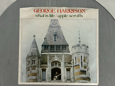 George Harrison ''What Is Life/Apple Scruffs'' Apple 1828 45/Picture Sleeve