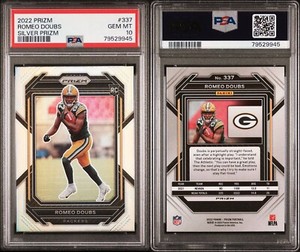 2022 Prizm Romeo Doubs Silver Prizm PSA 10 RC #337 Packers