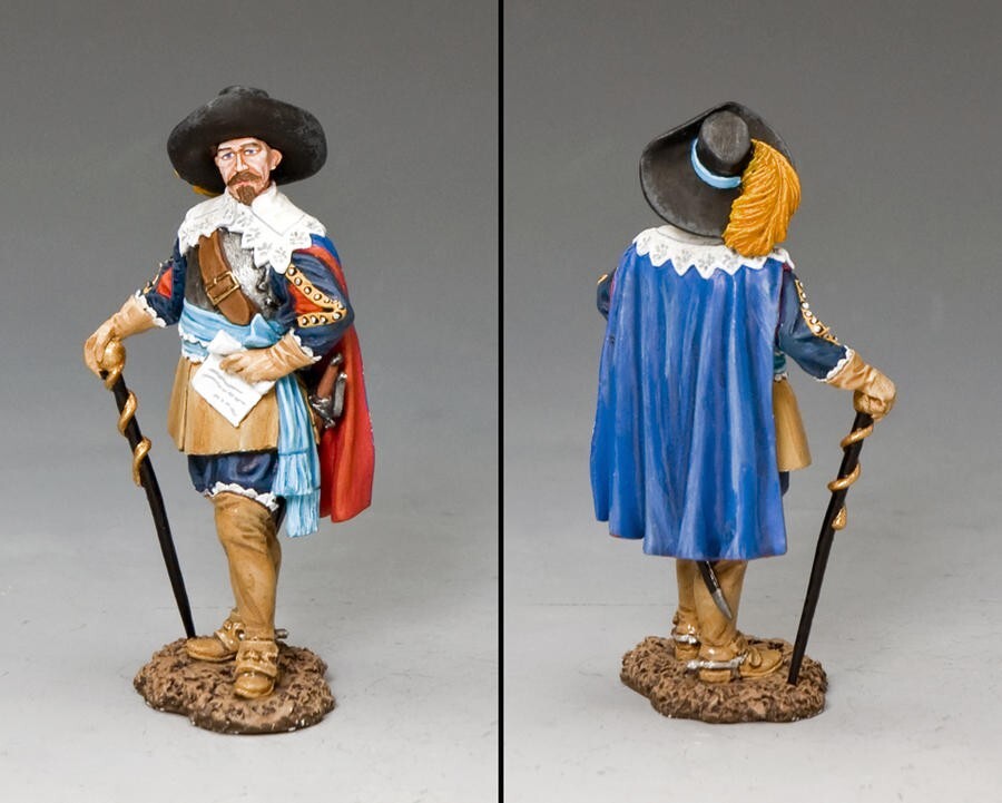 King and Country PNM074 figurine Roi Gustave II Adolphe de Suède miniature 1:30
