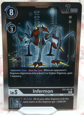 Digimon Card - Infermon EX1-051 R Art Holo Foil - NM/M | eBay