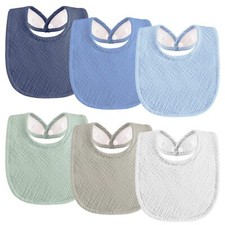 Kwelife gift Muslin Baby Bibs 6-Pack Baby Drool Bandana Bibs for Unisex Baby ...