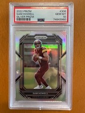 2022 PRIZM Sam Howell #306 Silver Prizm Commanders RC Rookie PSA 10