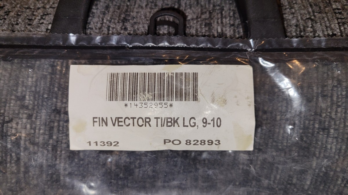 Oceanic Vector TI Dive Fins L (Size 9-10) Blue/Black | eBay