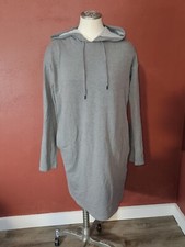 Forever 21 Women  s Grey Hooded Knit Dress Sz. S