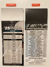 NFL 2025 PHILADELPHIA EAGLES MAGNET SCHEDULE DATES, TIMES & MONDAY GAMES - NEW