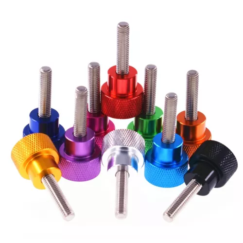 3/8-16 UNC Knurled Thumb Screws A2 Stainless Steel+Aluminum Hand Grip Knob Bolts - Picture 5 of 6
