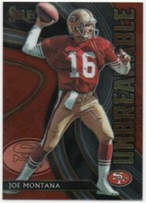 Joe Montana 2020 PANINI SELECT FOOTBALL Unbreakable #U7 49ers