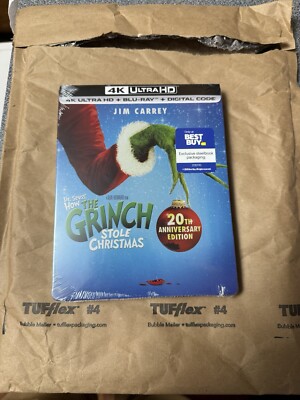 How the Grinch Stole Christmas Steelbook (4k+blu-ray+digital)