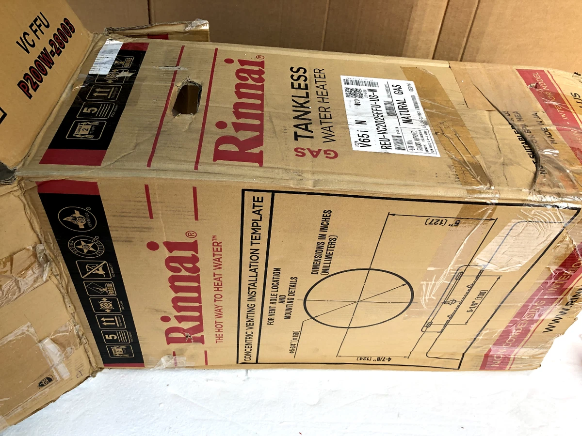 Rinnai V65IN Tankless Water Heater POWER TESTED, HAS DINGS, SEE PICTURES |  eBay