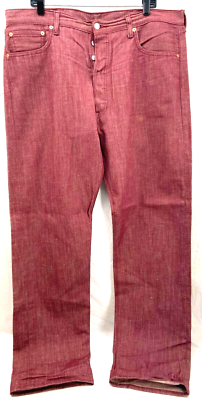 Levi's Strauss & Co 501 Maroon Red Straight Leg Denim Jeans Pants