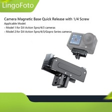 Camera Magnetic Base Quick Release with 1/4 Screw for DJI ACTION 5pro 4 3/Gopro