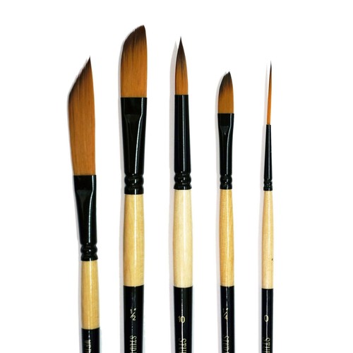 Studio 22 Effects Sword, Dagger, Rigger & Round Paint Brush Set of 5 - Picture 2 of 3