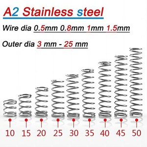 5 Ressorts De Compression En Acier – 28mm Diamètre Extérieur, 3mm Fil, 60mm Longueur Libre