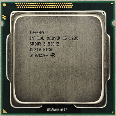 Intel Xeon E3-1280 CPU Quad Core 3.5GHz 8M 95W SR00R LGA 1155 Processor