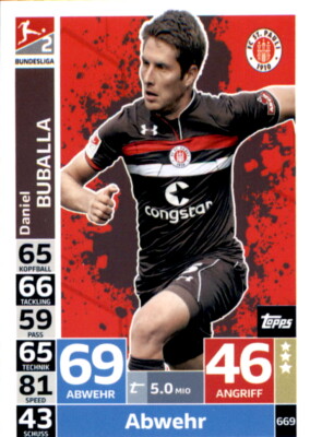 Topps Match Attax Extra 18/19 669 - Daniel Buballa - 2. Bundesliga
