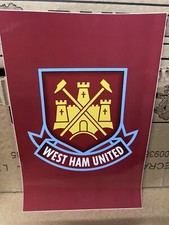 Official Licensed West Ham ￼￼ United Football Vinyl  Football Sticker Logo