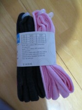 New Wonder Nation 2 Pair Tights Size L 12 16 Girls Blue Pink Footed Polka Dots