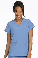 New with Tags Med Couture Air Sky High V-neck Scrub Top 8537