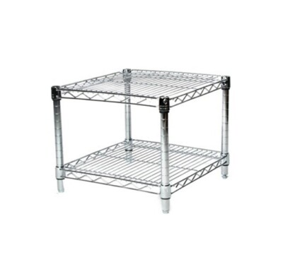 18 x24  Commercial Chrome Wire Shelving   2-Shelf Unit, 18  Height