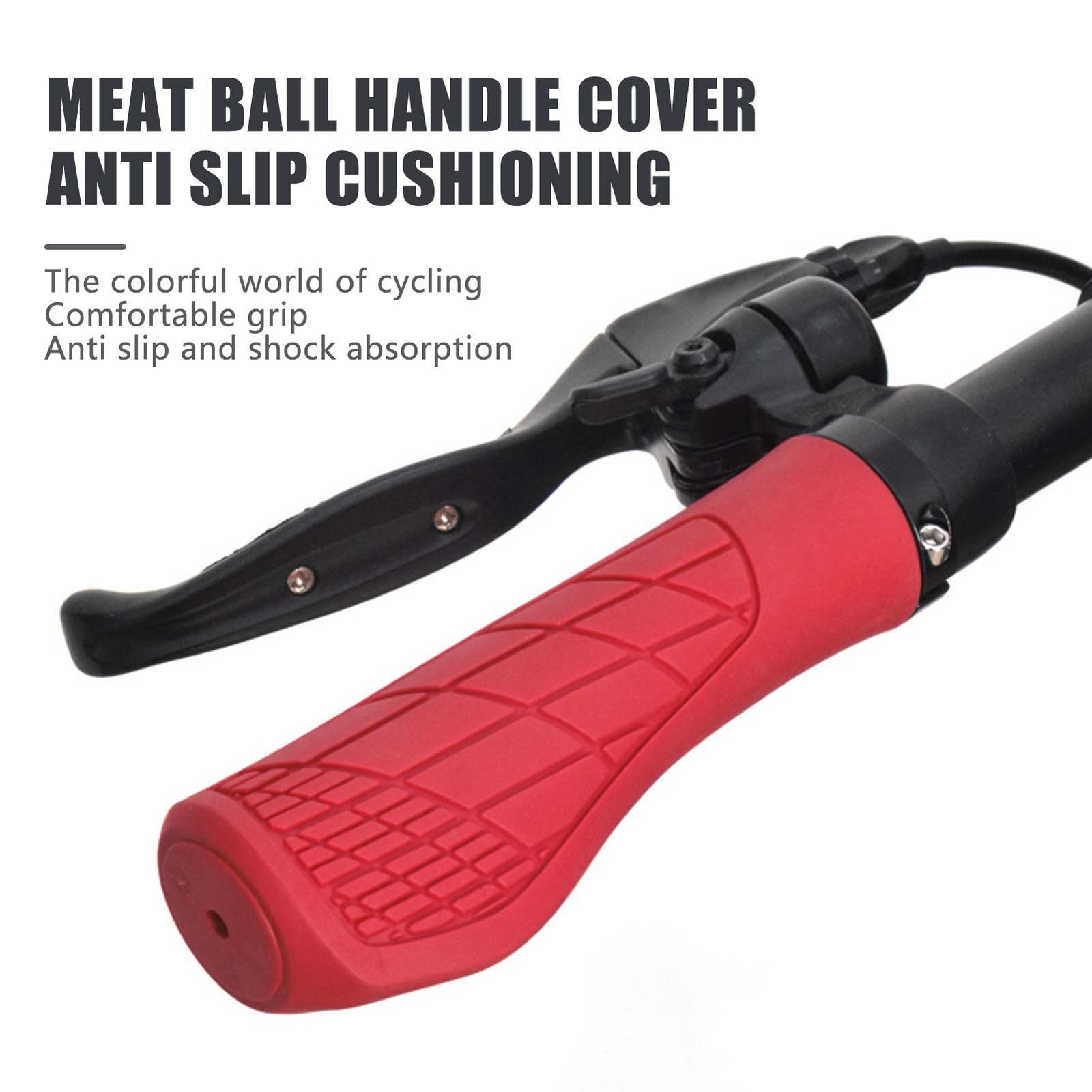 Bike Handlebar Grips Ergonomic Design Lockon Bicycle Mountain Bike