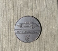 Porsche Factory Calendar Coin. 1989 Porsche 911 Speedster