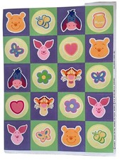 VTG Stickers Winnie The Pooh Disney 4 Sheet Heartline Kawaii Tigger Eeyore Honey