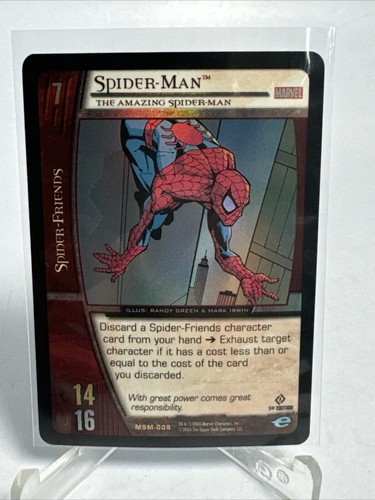 1st Edition #MSM-008 "Spider-Man" Holo Foil - 2004 Marvel VS System Card NM-MT - Picture 2 of 11