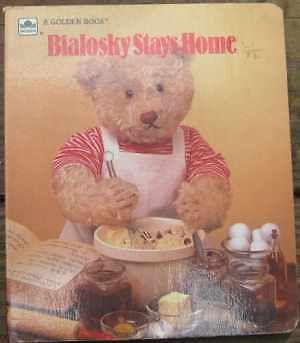 BIALOSKY STAYS HOME - Board book, by Golden Books - Acceptable