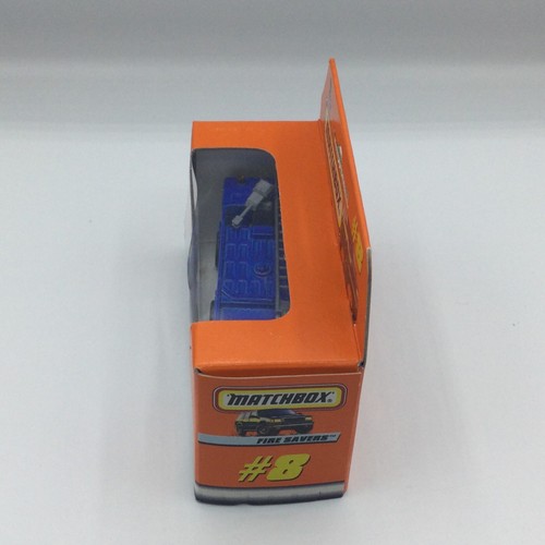 Matchbox Mattel Wheels #8 Fire Savers Blue MIB - Picture 2 of 5