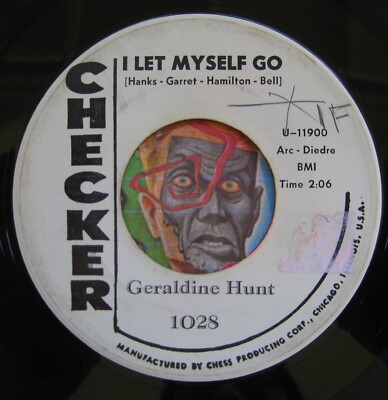 HEAR Geraldine Hunt 45 I Let Myself Go / Wish Had Listened northern soul R&B EX