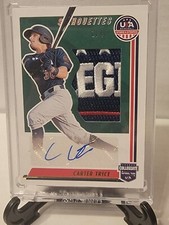 2022 Stars & Stripes SILHOUETTES CARTER TRICE 3 COLOR PATCH 1/4 CUBS PROSPECT!!