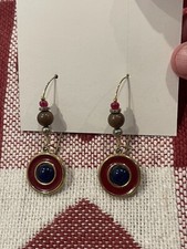 90?s Fashion Earrings D?angle Tri-colored. 2?