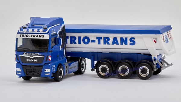 "Herpa 310673 Man Tgx Xlx Euro 6C Thermomulden-Sattelzug \"Trio-Trans\" 1:87"-image