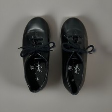 ABT Spotlights Black Lace Up Tap Shoes Little Kids-size 9.5