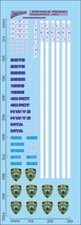 Polizei, NYPD Police (30) 1/64 Naßschiebebild Decal 72x25mm INTERDECAL