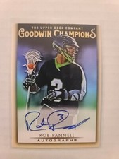 2021 UD Goodwin Champions Autographs Rob Pannell #A-RP Auto Lacrosse Star