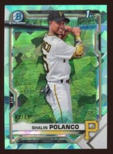 2021 Bowman Chrome Sapphire - SHALIN POLANCO 1st #BCP-222 - AQUA Refractor /99