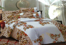 New Sealed Queen Size Fitted Bed Sheets 2 Pillowcase 100 Cotton 1200 count
