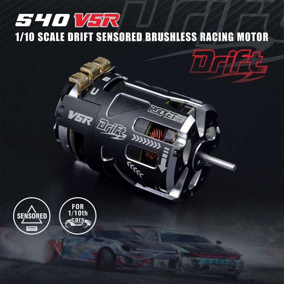 Hobbywing G2 120A ESC Rocket 540 Motor Sensored Brushless Combo for 1/10 RC Car - Image 4 of 4